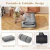 imageGiantex Japanese Floor Mattress 4 Inch Futon Mattress wWashable Cover ampamp Storage Bag Foldable Roll up Mattress Tatami Mat Portable Sleeping Pad for Camping Dormitory Kids Floor Lounger Bed FullGrey