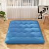 imageGiantex Japanese Floor Mattress 4 Inch Futon Mattress wWashable Cover ampamp Storage Bag Foldable Roll up Mattress Tatami Mat Portable Sleeping Pad for Camping Dormitory Kids Floor Lounger Bed FullNavy