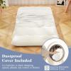 imageGiantex Japanese Floor Mattress 4 Inch Futon Mattress wWashable Cover ampamp Storage Bag Foldable Roll up Mattress Tatami Mat Portable Sleeping Pad for Camping Dormitory Kids Floor Lounger Bed FullBeige