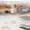 imageGiantex Japanese Floor Mattress 4 Inch Futon Mattress wWashable Cover ampamp Storage Bag Foldable Roll up Mattress Tatami Mat Portable Sleeping Pad for Camping Dormitory Kids Floor Lounger Bed FullGrey