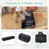 imageGiantex Japanese Floor Mattress 4 Inch Futon Mattress wWashable Cover ampamp Storage Bag Foldable Roll up Mattress Tatami Mat Portable Sleeping Pad for Camping Dormitory Kids Floor Lounger Bed FullBlack