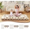 imageGiantex Japanese Floor Mattress 4 Inch Futon Mattress wWashable Cover ampamp Storage Bag Foldable Roll up Mattress Tatami Mat Portable Sleeping Pad for Camping Dormitory Kids Floor Lounger Bed FullBrown Bear
