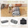 imageGiantex Japanese Floor Mattress 4 Inch Futon Mattress wWashable Cover ampamp Storage Bag Foldable Roll up Mattress Tatami Mat Portable Sleeping Pad for Camping Dormitory Kids Floor Lounger Bed FullGrey