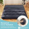 imageGiantex Japanese Floor Mattress 4 Inch Futon Mattress wWashable Cover ampamp Storage Bag Foldable Roll up Mattress Tatami Mat Portable Sleeping Pad for Camping Dormitory Kids Floor Lounger Bed FullBlack