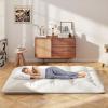 imageGiantex Japanese Floor Mattress 4 Inch Futon Mattress wWashable Cover ampamp Storage Bag Foldable Roll up Mattress Tatami Mat Portable Sleeping Pad for Camping Dormitory Kids Floor Lounger Bed FullBeige