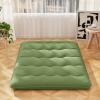 imageGiantex Japanese Floor Mattress 4 Inch Futon Mattress wWashable Cover ampamp Storage Bag Foldable Roll up Mattress Tatami Mat Portable Sleeping Pad for Camping Dormitory Kids Floor Lounger Bed FullGreen