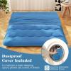 imageGiantex Japanese Floor Mattress 4 Inch Futon Mattress wWashable Cover ampamp Storage Bag Foldable Roll up Mattress Tatami Mat Portable Sleeping Pad for Camping Dormitory Kids Floor Lounger Bed FullNavy