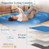 imageGiantex Japanese Floor Mattress 4 Inch Futon Mattress wWashable Cover ampamp Storage Bag Foldable Roll up Mattress Tatami Mat Portable Sleeping Pad for Camping Dormitory Kids Floor Lounger Bed FullNavy