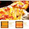 imageGiantex Pizza Bake Oven Kitchen Pizza Toaster Home Commercial Countertop Pizza Maker Stainless Steel Bake Pan with Handle and Removable Pizza Tray