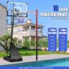 imageGiantex Portable Basketball Hoop Outdoor  4910 FT Quickly Height Adjustable Basketball Goal System w 44 Inch Shatterproof Backboard Basketball Hoop Indoor for Adults Backyard Driveway Pool