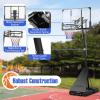 imageGiantex Portable Basketball Hoop Outdoor  4910 FT Quickly Height Adjustable Basketball Goal System w 44 Inch Shatterproof Backboard Basketball Hoop Indoor for Adults Backyard Driveway Pool