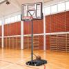 imageGiantex Portable Basketball Hoop Outdoor  7410 FT Height Adjustable Basketball Goal System w 44 Inch Shatterproof PC Backboard Fillable Base Basketball Hoop Indoor for Adults Backyard Driveway