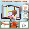 imageGiantex Portable Basketball Hoop Outdoor  7410 FT Height Adjustable Basketball Goal System w 44 Inch Shatterproof PC Backboard Fillable Base Basketball Hoop Indoor for Adults Backyard Driveway