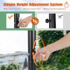 imageGiantex Portable Basketball Hoop Outdoor  7410 FT Height Adjustable Basketball Goal System w 44 Inch Shatterproof PC Backboard Fillable Base Basketball Hoop Indoor for Adults Backyard Driveway
