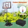 imageGiantex Portable Basketball Hoop Outdoor  7410 FT Height Adjustable Basketball Goal System w 44 Inch Shatterproof PC Backboard Fillable Base Basketball Hoop Indoor for Adults Backyard Driveway