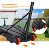 imageGiantex Portable Basketball Hoop with Wheels 5868 Ft Adjustable 28 Inch Backboard Basketball Goal Height Adjustable Youth Junior Kids Basketball Hoop for Outdoor Indoor Driveway Garage