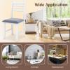 imageGiantex Set of 2 Dining Chairs White Upholstered Kitchen Chairs wPadded Seat ampamp Ladder Back Farmhouse Armless Side Chairs Modern Dining Room Chairs for Home Living Room RestaurantWhitegrey