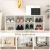 imageGiantex Shoe Bench 8 Cubes 40quot Entryway Bench with Storage 8Cubby Shoe Rack Shoe Organizer Storage Cabinet for Entryway Hallway Mudroom Living Room Bedroom Support up to 500 lbs WhiteWhite