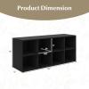 imageGiantex Shoe Bench 8 Cubes 40quot Entryway Bench with Storage 8Cubby Shoe Rack Shoe Organizer Storage Cabinet for Entryway Hallway Mudroom Living Room Bedroom Support up to 500 lbs WhiteBlack