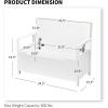 imageGiantex Shoe Storage Bench with Cushion Entryway Storage Benches End of Bed Bench for Bedroom Wood Shoe Bench with Seat 34quot L15quot W19quot H BlackWhite