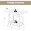 imageGiantex Shower Chair Waterproof HDPE Shower Seat with Storage Shelf Handles ampamp NonSlip Foot Pads 2Tier Shower Stool for Inside Shower Plastic Shower Bench for Bathtub Seniors Adults DisabledWhite