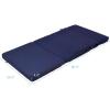 imageGiantex TriFold Folding Mattress Queen  4Inch Portable Sofa Bed with Washable Cover ampamp Handles HighDensity Foam Floor Couch for Adults Guest Bed for Camping Sleepovers GrayBlue