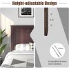 imageGiantex Twin Bed Headboard Flat Panel with Predrilled Holes for Height Adjustment Thickened Wooden Backboard BlackEspresso
