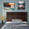 imageGiantex Twin Bed Headboard Flat Panel with Predrilled Holes for Height Adjustment Thickened Wooden Backboard BlackEspresso