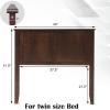 imageGiantex Twin Bed Headboard Flat Panel with Predrilled Holes for Height Adjustment Thickened Wooden Backboard BlackEspresso