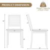 imageGiantex Wood Dining Chairs Set of 2 Modern Kitchen Chairs wRubber Wood Legs Curved Backrest Farmhouse Diner Chairs Wooden Armless Side Chairs for Home Dining Restaurant Load 400 LBS BlackWhite