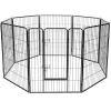 imageGiantex 40quot 168 Panel Pet Playpen with Door Foldable Dog Exercise Pen Portable FreeStanding Cat Fence for Outdoor ampamp Outdoor Metal Dog Puppy Cat Exercise Fence Barrier Kennel 8 Panels 408 Panels
