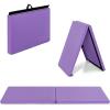 imageGiantex 6x2X16 Gymnastics Mat Thick Folding Panel for for Gym Yoga Exercise Mat with Hook ampamp Loop FastenersPurple