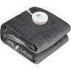 imageGiantex Electric Heated Blanket Twin Size Flannel Heating Blanket w 10 Heating Levels 12H Auto Off ETL Certification ampamp Machine Washable Thermal Blanket for Bed Couch Gray