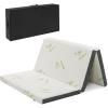 imageGiantex Folding Mattress Twin 3quot Trifold Memory Foam Mattress Foldable Mattress Topper wSoft Knit Fabric Portable Mattress wCarrying Bag for RV Guest Bed CertiPURUS Certified Twin XLFull