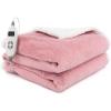 imageGiantex Heated Blanket Throw 60 x 50 10 Heating Levels 9H Timer Auto Shut Off Overheat Protection Machine Washable BlackWhitePink