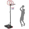 imageGiantex Portable Basketball Hoop with Wheels 5868 Ft Adjustable 28 Inch Backboard Basketball Goal Height Adjustable Youth Junior Kids Basketball Hoop for Outdoor Indoor Driveway Garage
