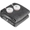 imageGiantex Queen Size Flannel Heating Blanket w 10 Heating Levels 12H Auto Off ETL Certified ampamp Machine Washable 84quot x 90quot Thermal Blanket for Bed Couch Gray