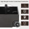 imageGiantex 170lbs Filled Umbrella Base with Wheels Heavy Duty Umbrella Stand with Fillable Planter Drainage Holes Outdoor Market Umbrella Holder for Patio Garden Deck Pool Dark BrownDark Brown