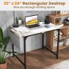 imageGiantex 60 Inch Computer Desk with Charging Station Home Office Writing Desk with Storage Bag ampamp Headphone Hook Large Gaming Table PC Workstation Modern Simple Laptop Desk for Bedroom StudyWhite