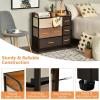 imageGiantex 7 Drawer Dresser Storage Tower with Foldable Fabric Drawers Steel Frame ampamp Wooden Top Vertical Organizer Unit for Closets Nursery Bedroom Utility Dresser Chest 315 x 115 x 31 inch315 x 115 x 31 inch
