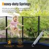 imageGiantex 7quot HeavyDuty Galvanized Trampoline Springs Steel Wire Spring Replacement Kit High Tensile Durable Trampoline Parts SprayPainted Springs 20pcs40pcsSilver