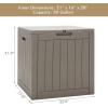 imageGiantex Deck Boxes Outdoor Waterproof  30 Gallon Patio Storage Box with Lockable Lid Builtin Handles Storage Bin for Poolside Package Delivery Cushions Garden Tools Outside Storage Box BlackBrown