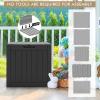 imageGiantex Deck Boxes Outdoor Waterproof  30 Gallon Patio Storage Box with Lockable Lid Builtin Handles Storage Bin for Poolside Package Delivery Cushions Garden Tools Outside Storage Box BlackBlack