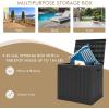 imageGiantex Deck Boxes Outdoor Waterproof  30 Gallon Patio Storage Box with Lockable Lid Builtin Handles Storage Bin for Poolside Package Delivery Cushions Garden Tools Outside Storage Box BlackBlack