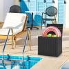 imageGiantex Deck Boxes Outdoor Waterproof  30 Gallon Patio Storage Box with Lockable Lid Builtin Handles Storage Bin for Poolside Package Delivery Cushions Garden Tools Outside Storage Box BlackBlack