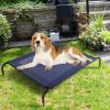 imageGiantex Elevated Pet Bed for Medium Large Dogs Keep Pets Cool Portable Raised Pet Cot Indoor Outdoor Camping Waterproof Breathable Mat Steel Frame Easy Assembly LargeLarge