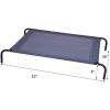 imageGiantex Elevated Pet Bed for Medium Large Dogs Keep Pets Cool Portable Raised Pet Cot Indoor Outdoor Camping Waterproof Breathable Mat Steel Frame Easy Assembly LargeXLarge
