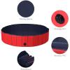 imageGiantex Foldable Pet Swimming Pool Dog Bath Pool with AntiSlip Bottom Portable PVC Pets Bathing Tub Kiddie Pools for Dogs Cats Kids Easy to Drain Collapsible Dog Pet Pool XL55inch Red