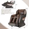 imageGiantex Full Body Massage Chair SL Track Zero Gravity Electric Recliner with Airbag Rollers Heater Shoulder Detecting Thai Stretch Wireless Speaker Touch Screen Free Indoor Delivery