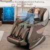 imageGiantex Full Body Massage Chair SL Track Zero Gravity Electric Recliner with Airbag Rollers Heater Shoulder Detecting Thai Stretch Wireless Speaker Touch Screen Free Indoor Delivery